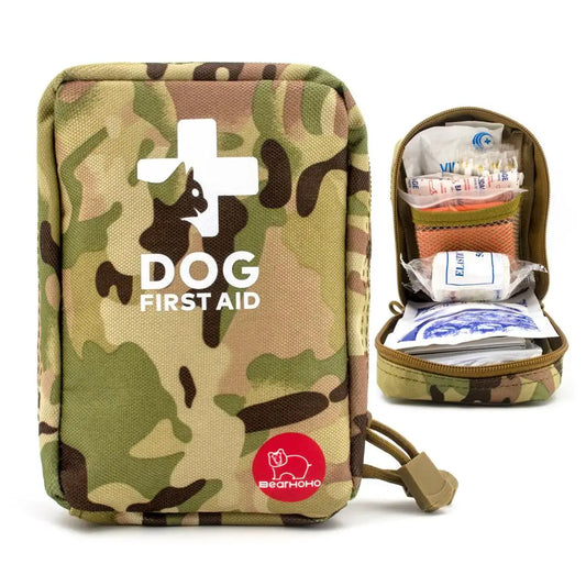 Kit de Primeros Auxilios para Mascotas 78 Piezas – Botiquín de Emergencia para Perros 🐶, Vendajes, Férulas y Bolsa Organizadora
